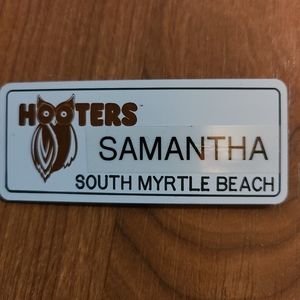 Hooters name tag